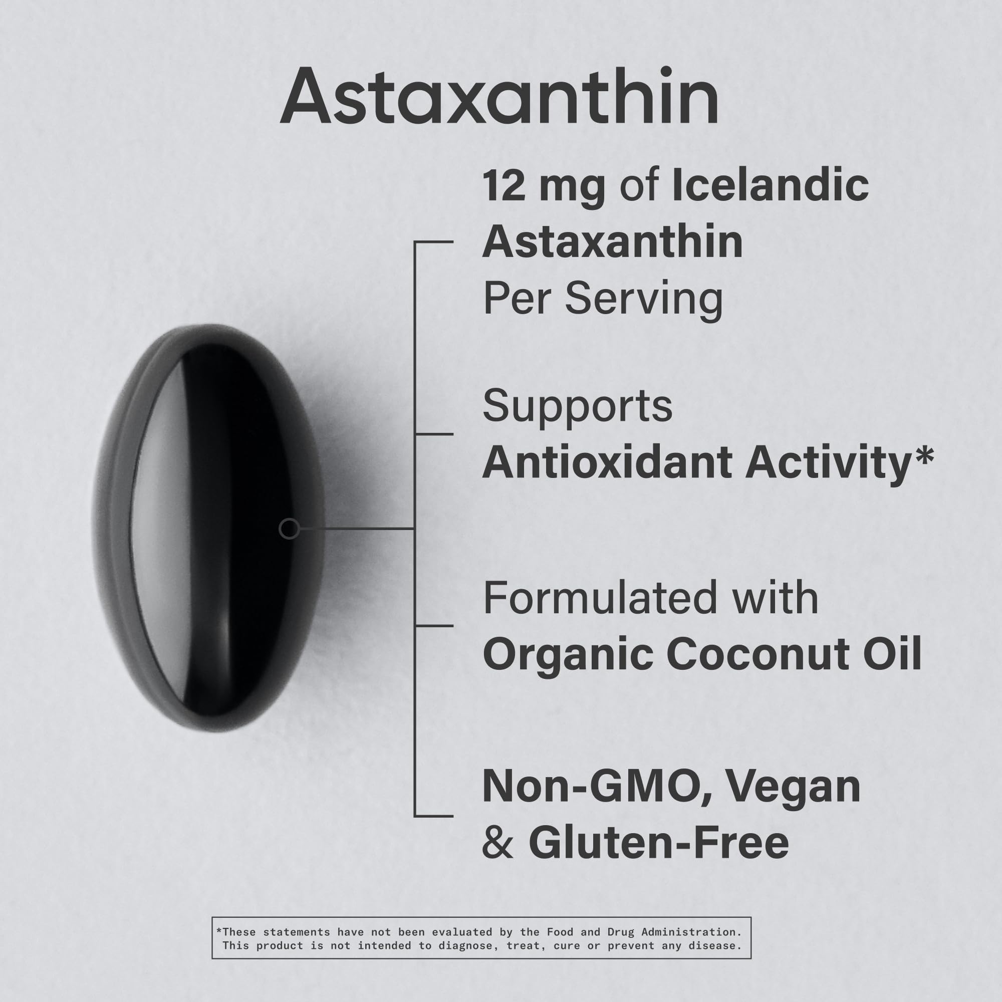 Sports Research Astaxanthin from Algae - Vegan Softgels

