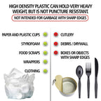 Aluf Plastics High-Density Trash Bags - Heavy-Duty

