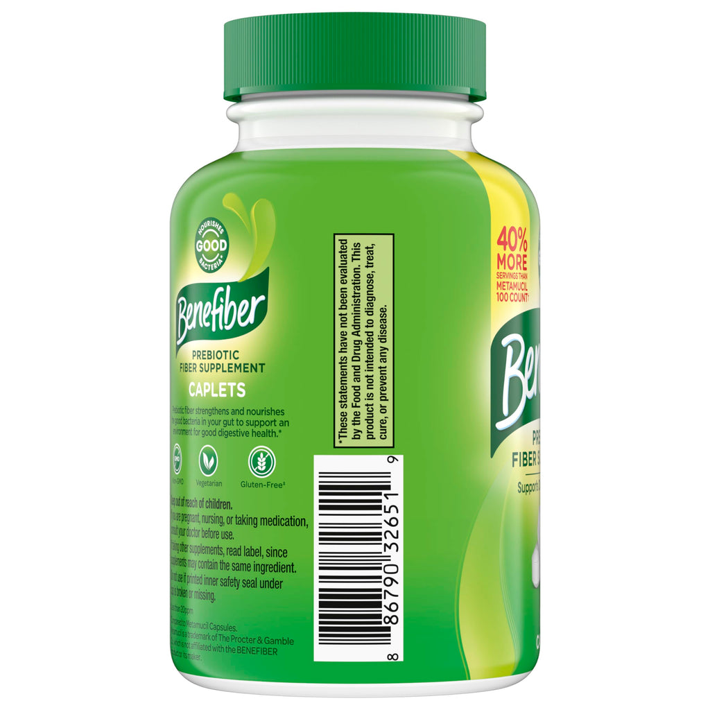 Benefiber Prebiotic GLP-1 Fiber Caplets | Digestive Support

