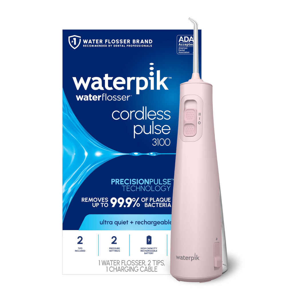 Waterpik Cordless Pulse 3100 Water Flosser for Teeth, Gums, Braces, Travel