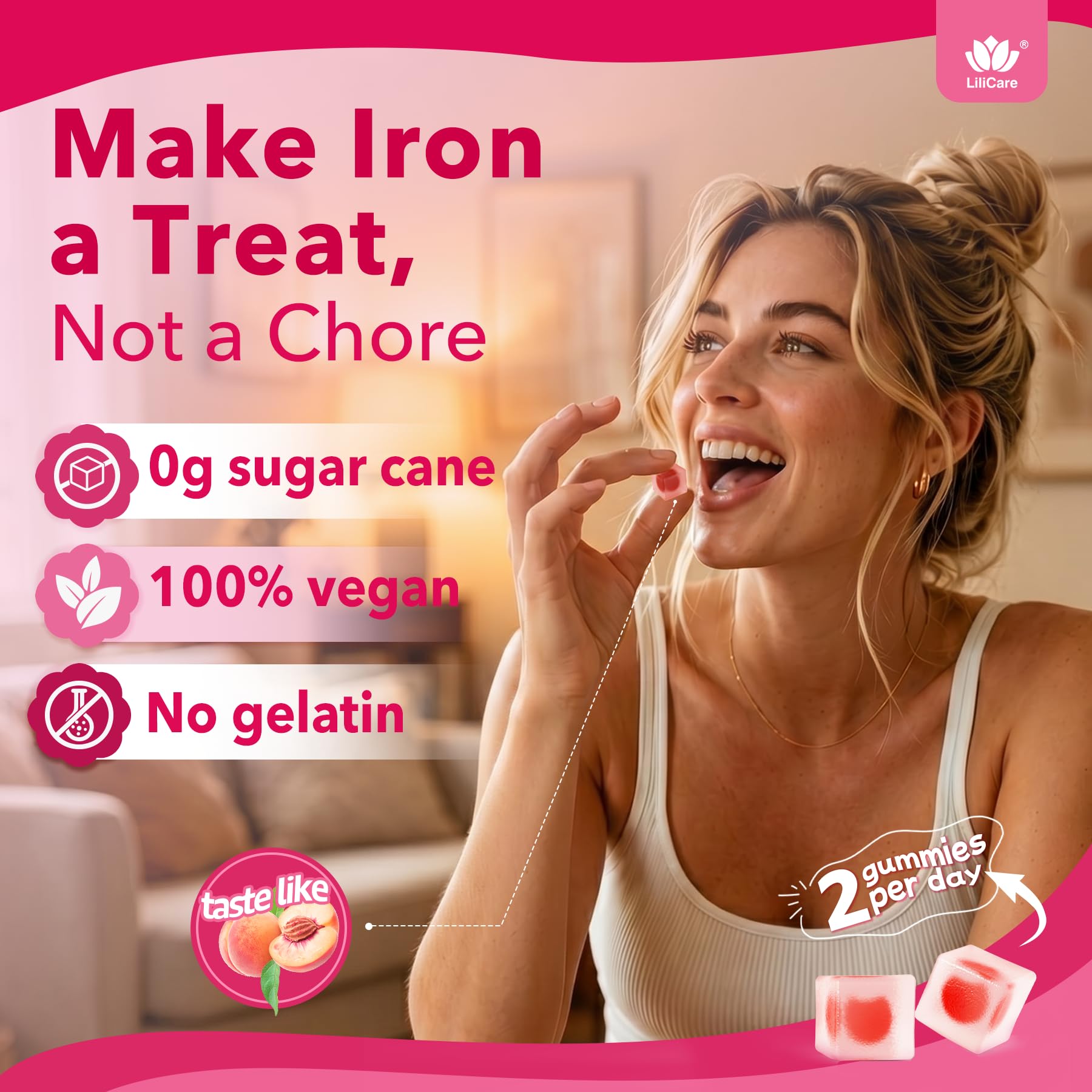Iron Gummies for Women with Vitamin C


