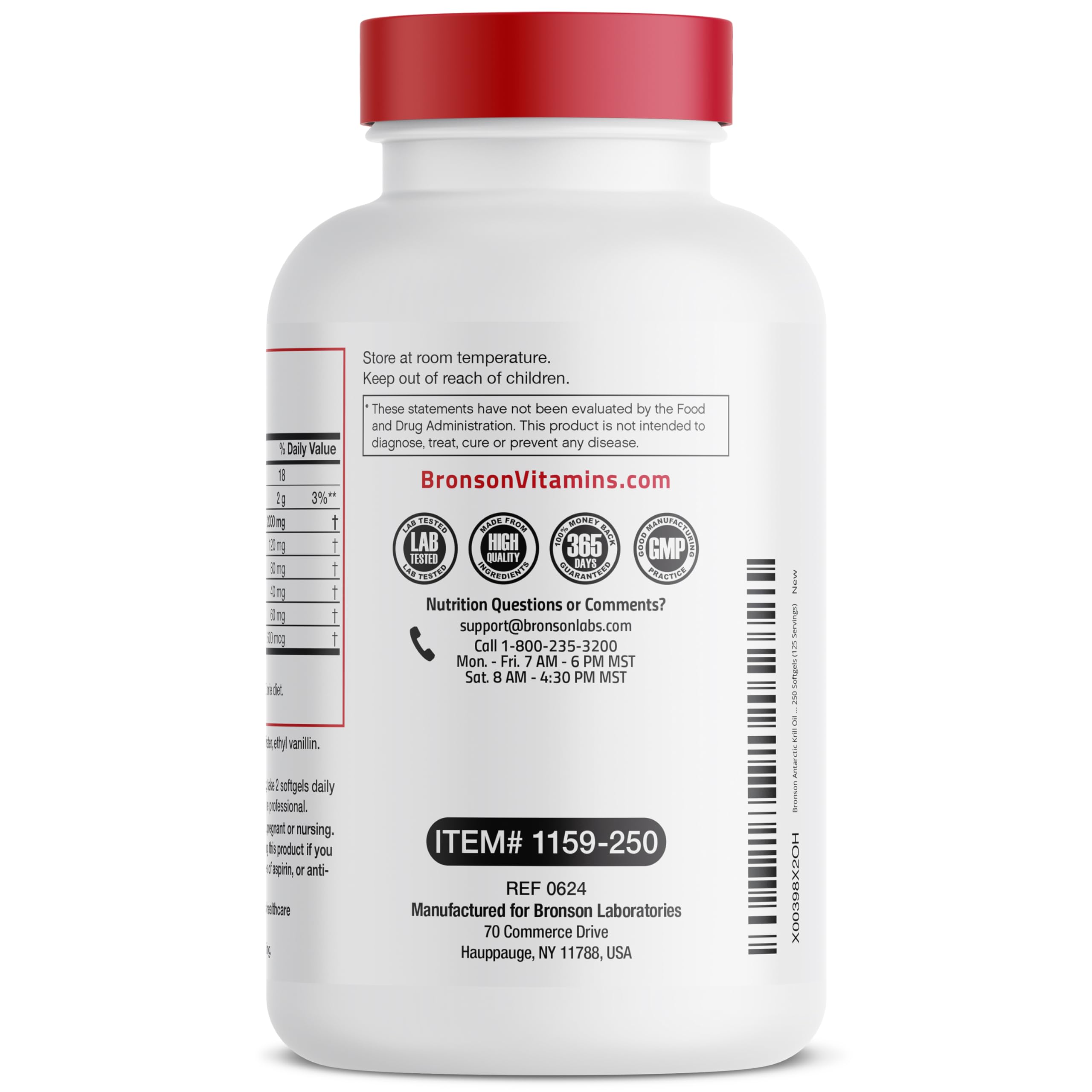 Bronson Antarctic Krill Oil | Omega-3 EPA/DHA

