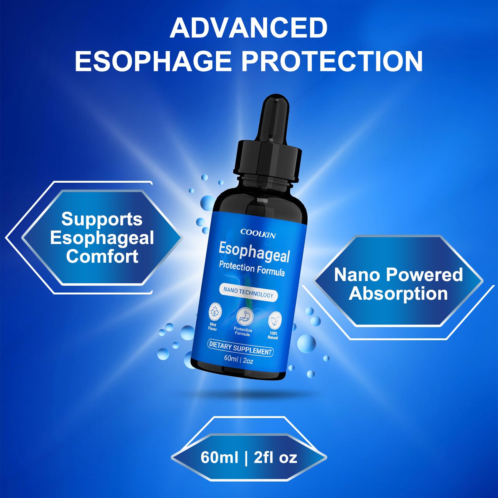 Nano Esophageal Relief Drops | Digestive Support

