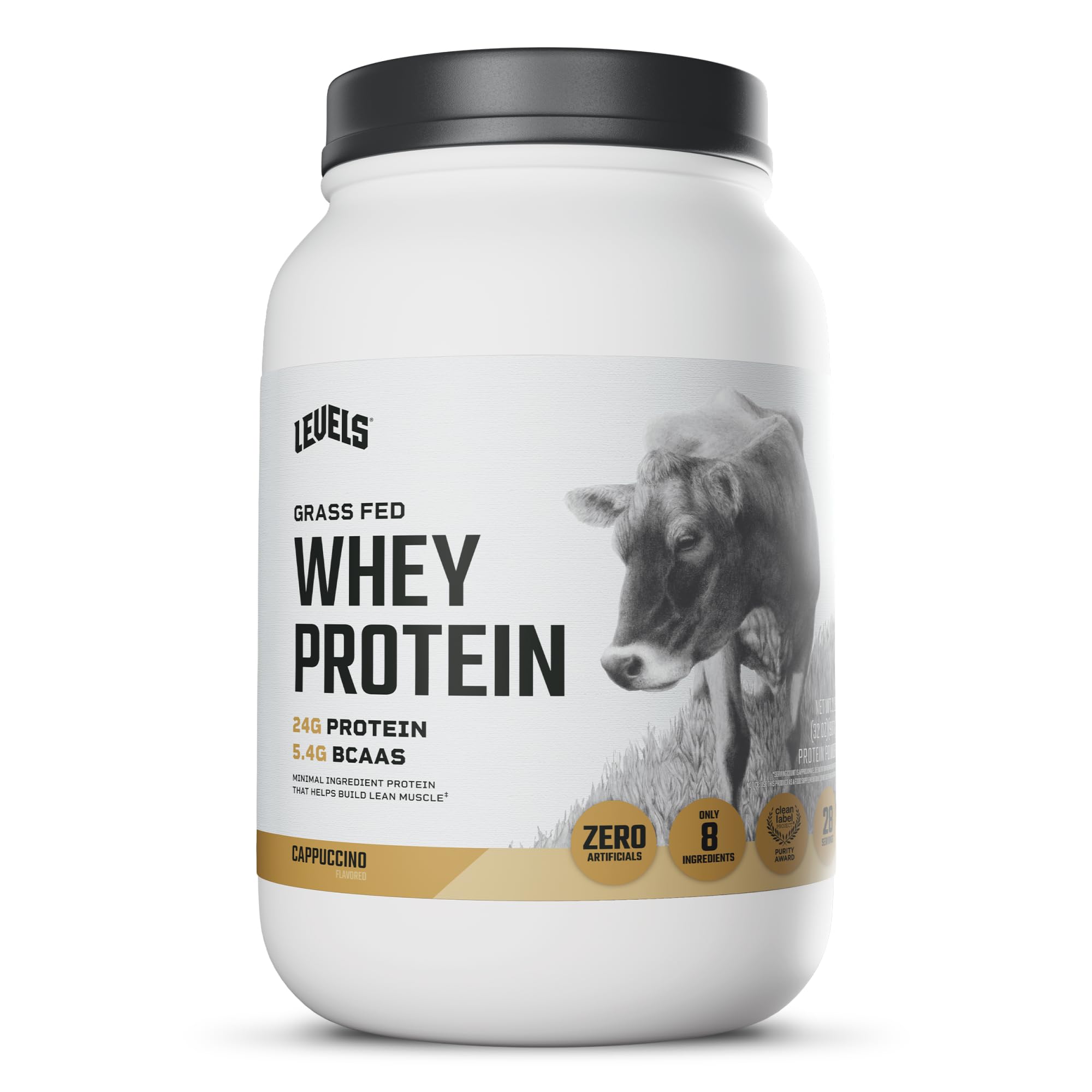 Levels Grass-Fed Whey Protein Powder No Artificials