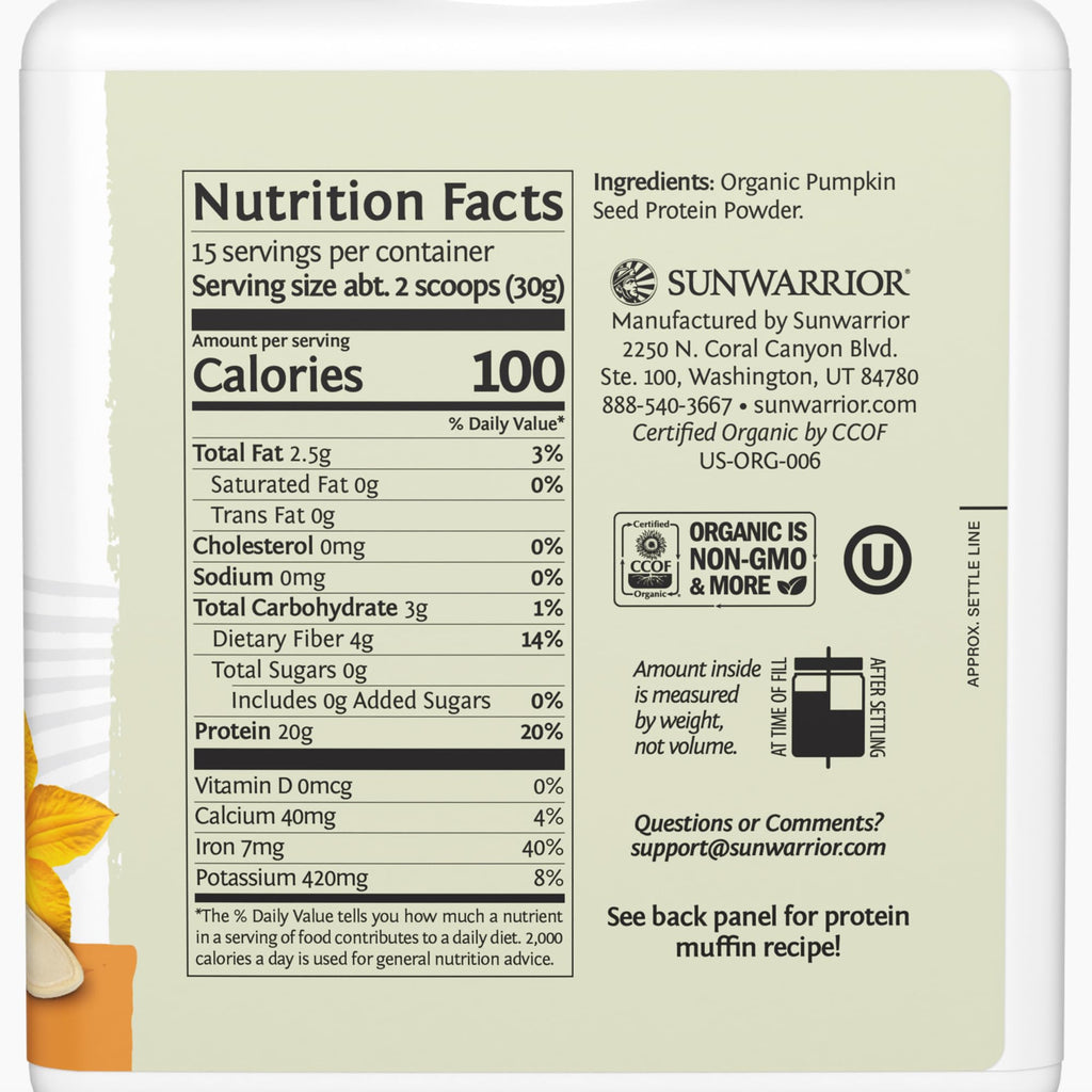 Organic Pumpkin Seed Protein Powder | Plant-Based Protein

