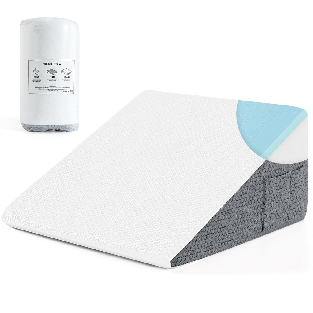 Yojoker Memory Foam Wedge Pillow for Sleeping & Bed Rest

