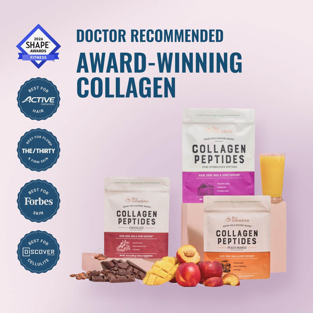 Live Conscious Collagen Peptides Powder – Type I & III

