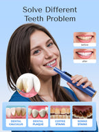 Ultrasonic Plaque Remover for Teeth with Gum Protection

