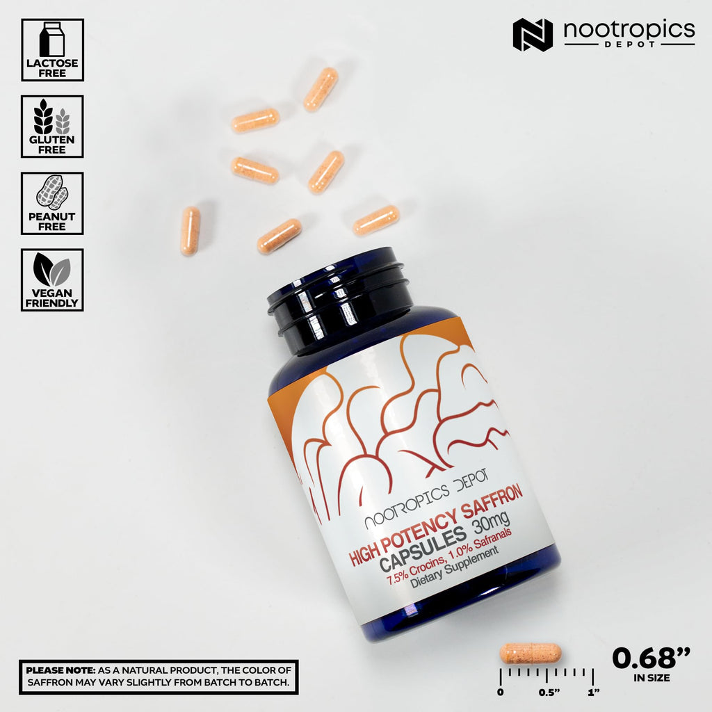 Nootropics Depot Saffron Extract Capsules 30mg

