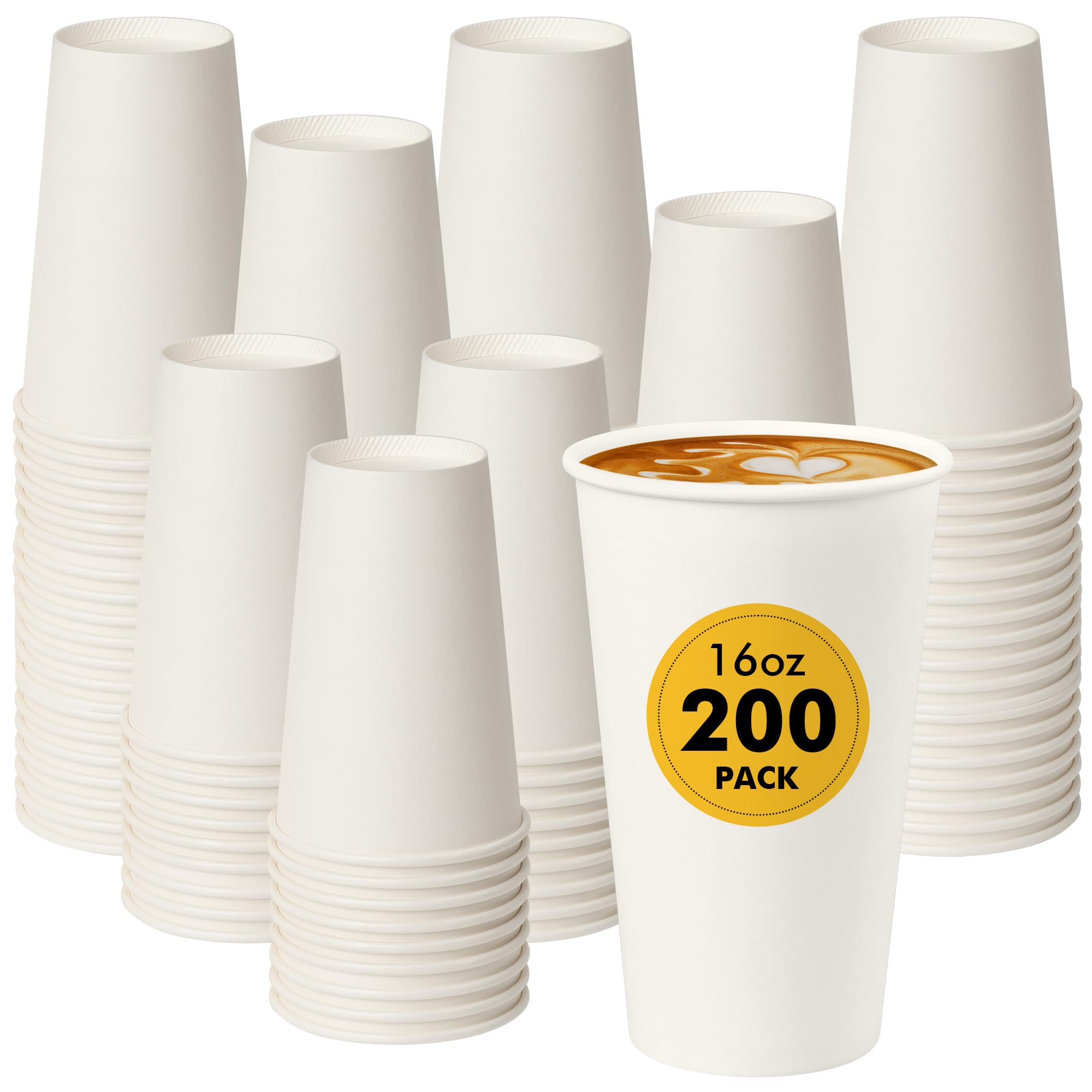 RACETOP Disposable Hot Paper Coffee Cups