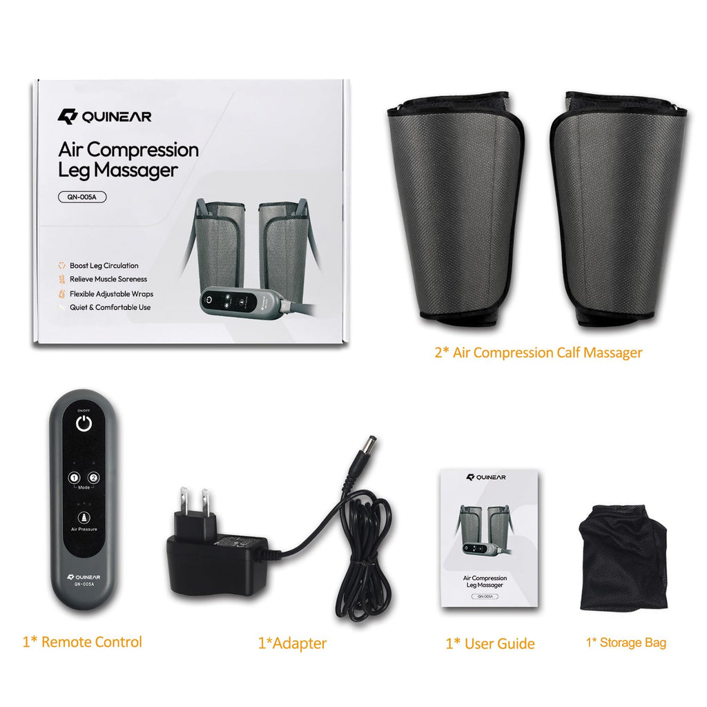 QUINEAR Air Compression Leg Massager - Circulation Relief

