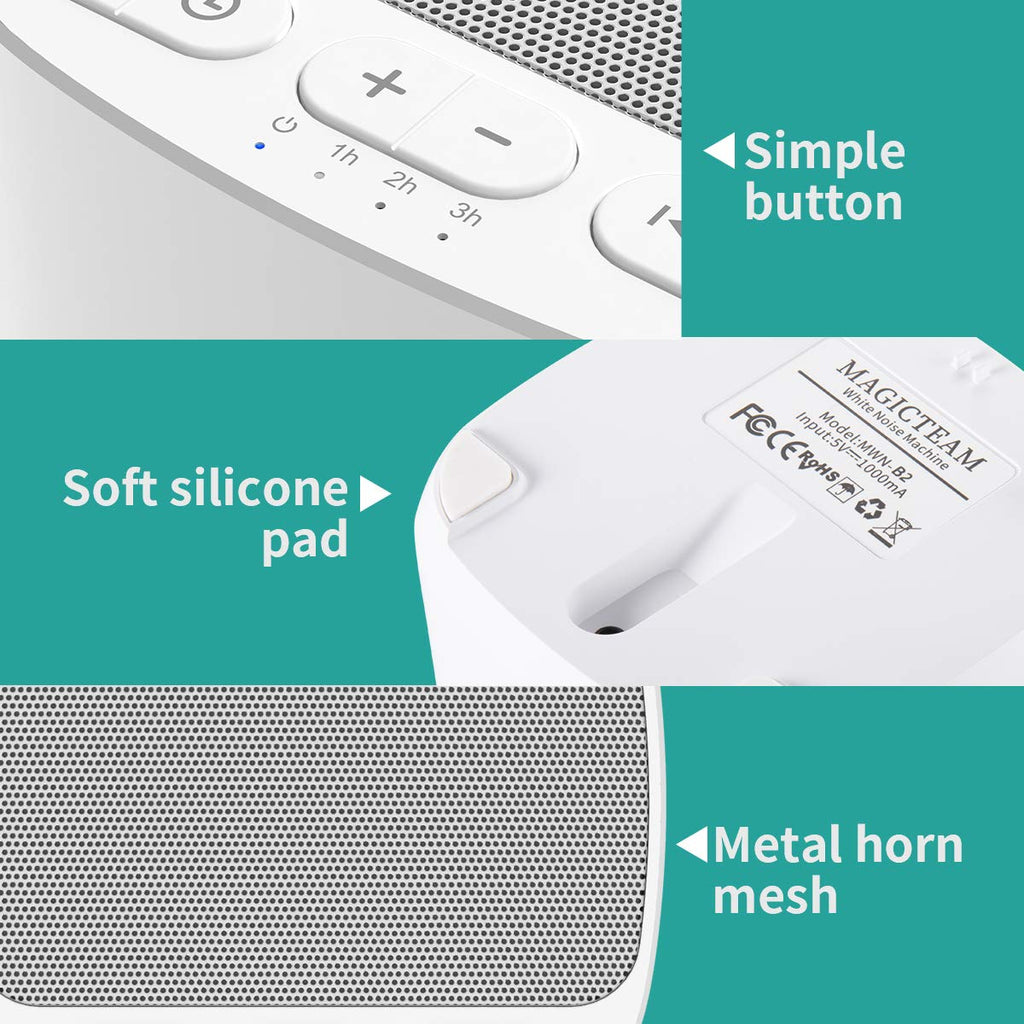 Magicteam Sleep Sound Machine 40 Sounds, 32 Volume Levels

