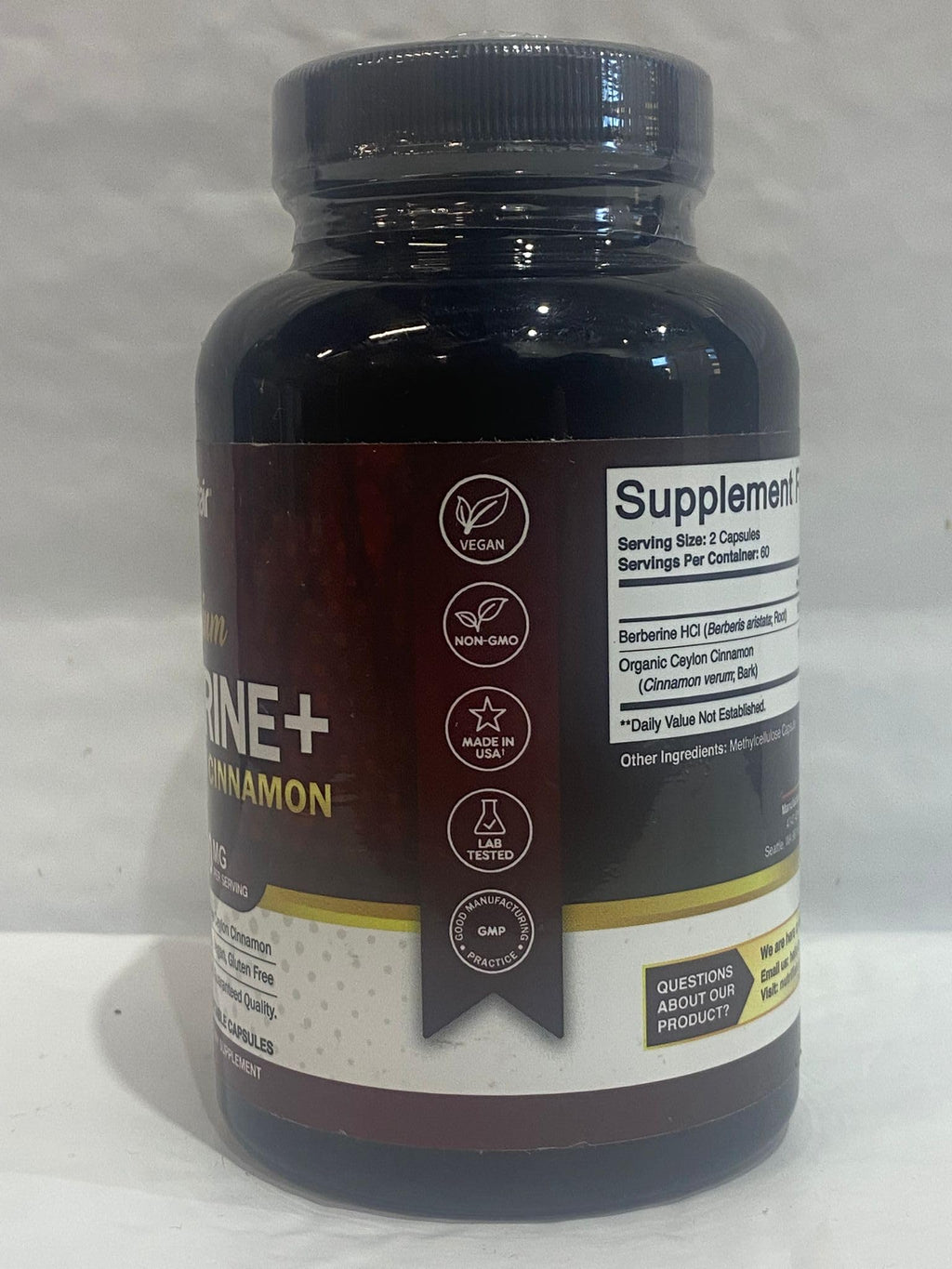 NutriFlair Berberine HCl with Cinnamon Capsules

