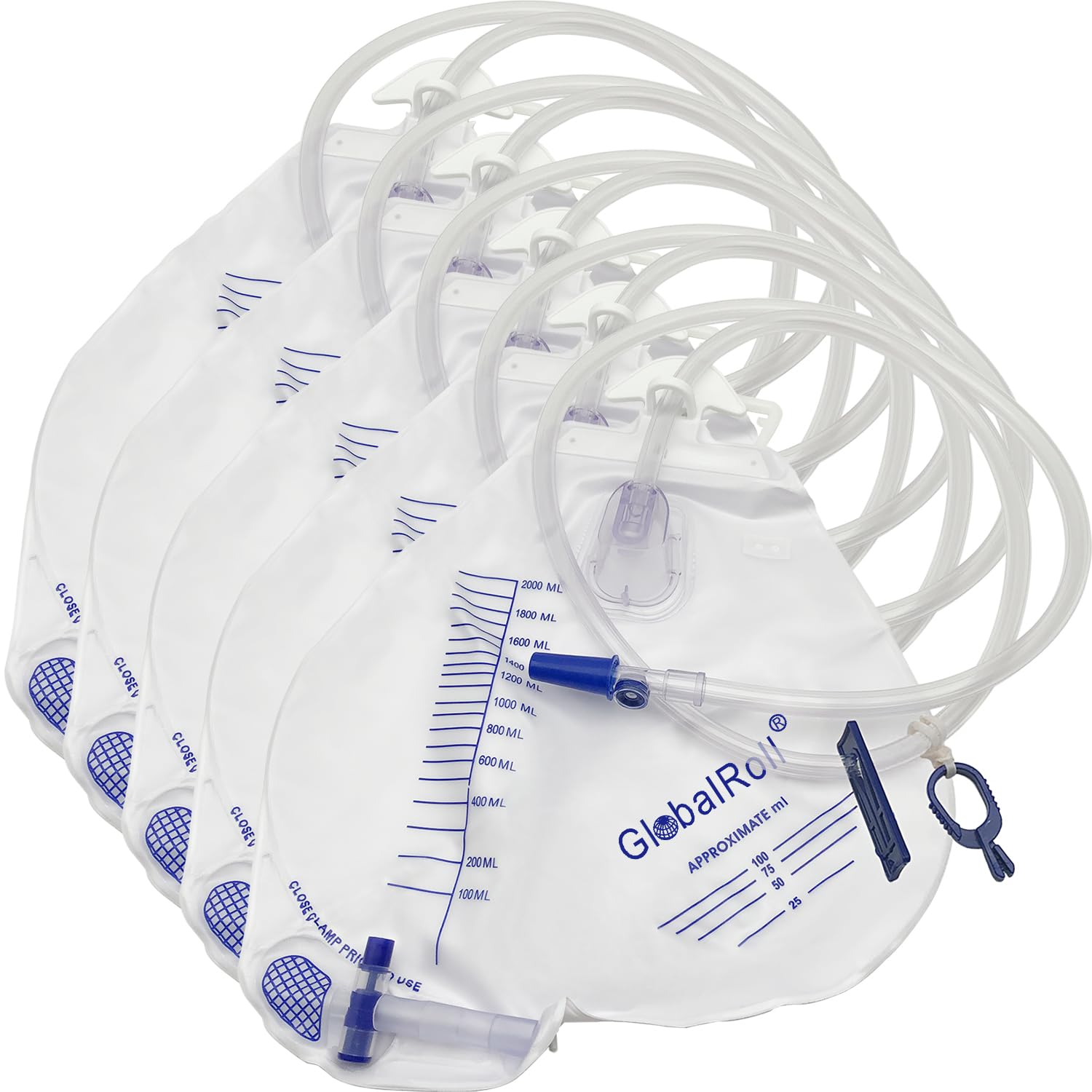 Urinary Drainage Bag with Anti-Reflux Chamber - Medical-Grade

