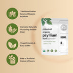 NatureBell Psyllium Husk Fiber Powder for Digestive Health

