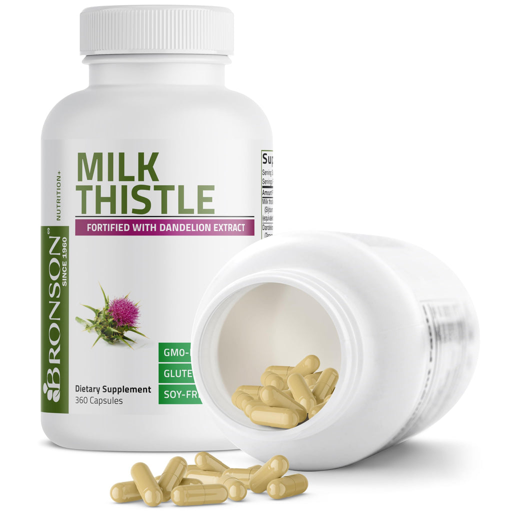 Bronson Milk Thistle Liver Support Capsules

