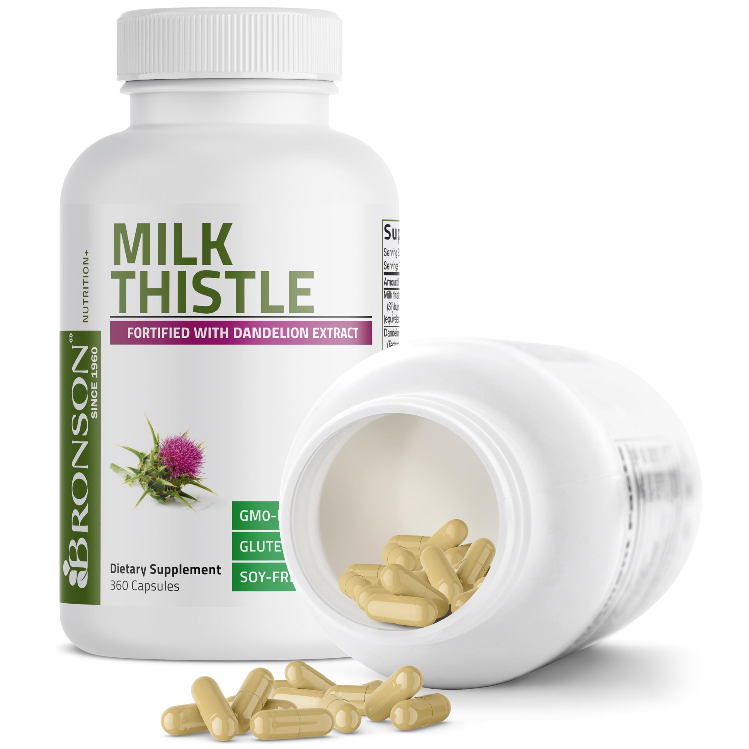 Bronson Milk Thistle Liver Support Capsules

