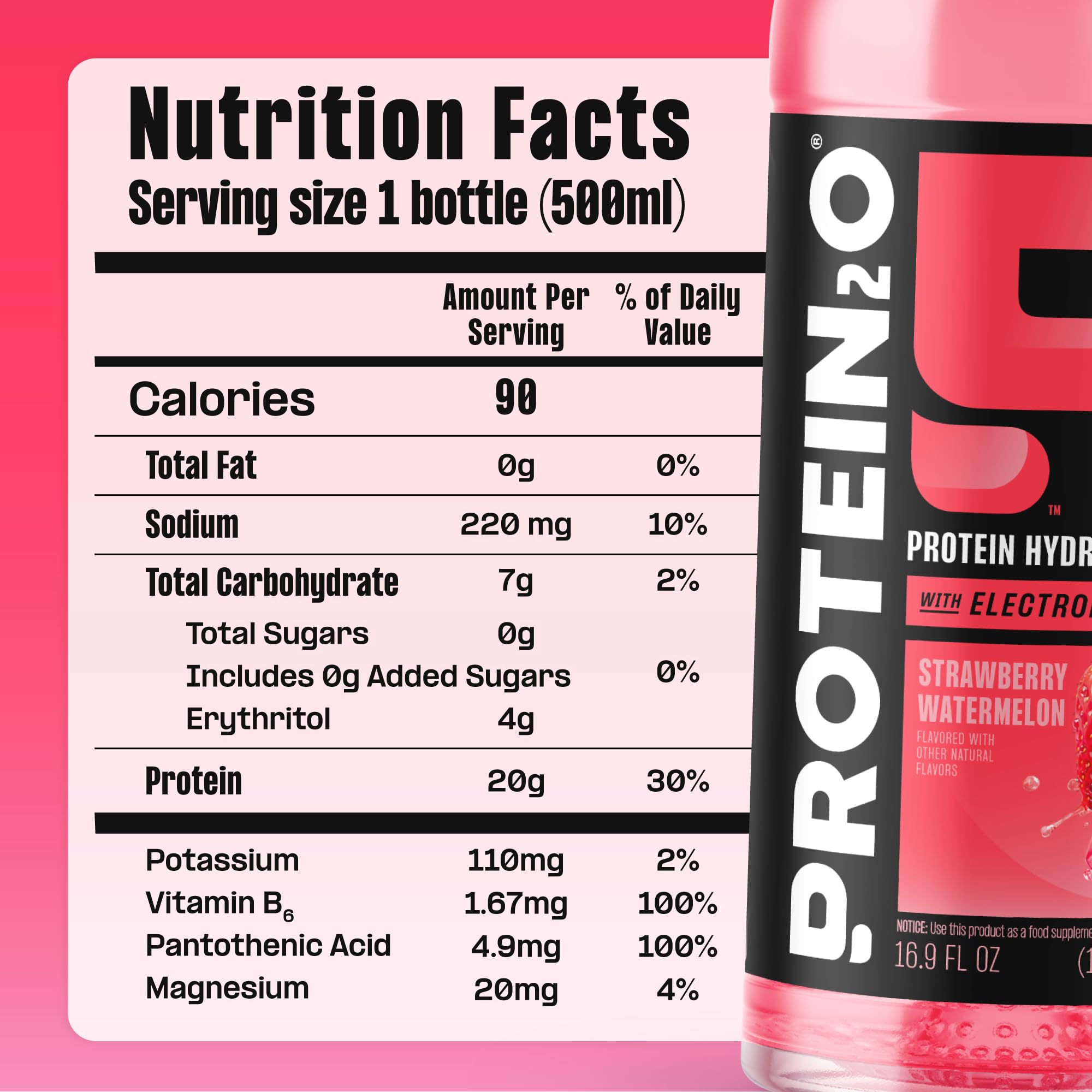 Protein2o Hydration Drink-2-in-1 Whey Isolate + Electrolyte

