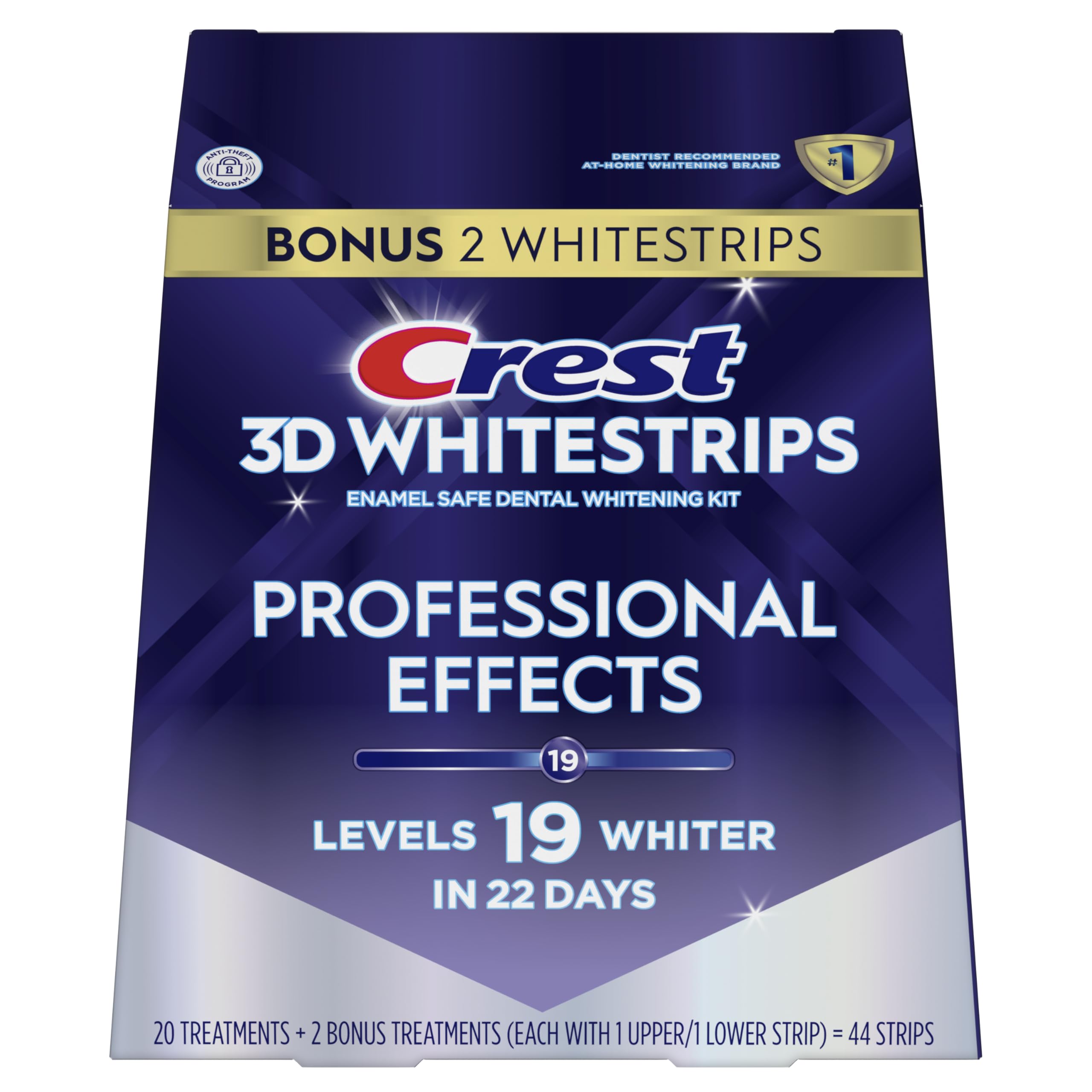 Crest 3D Whitestrips Professional Effects Teeth Whitening Kit 44 Strips


