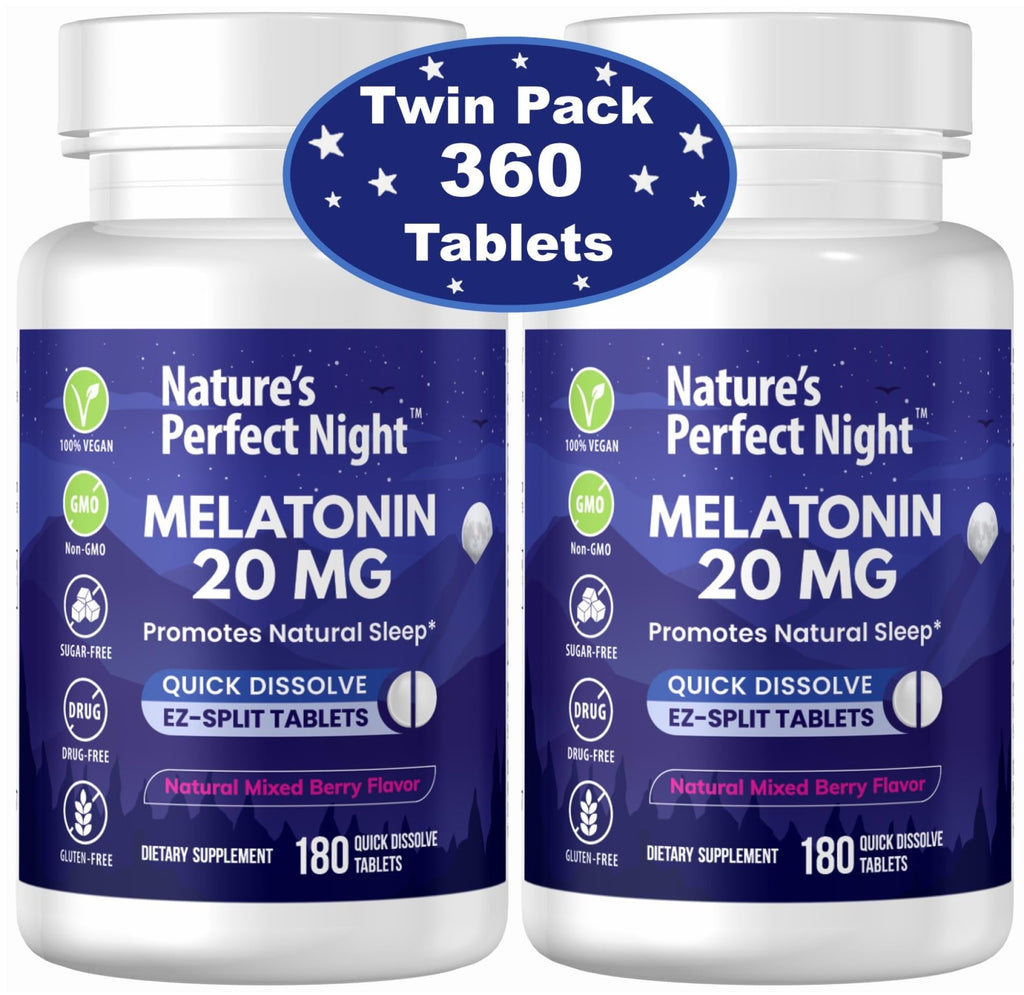 Nature's Perfect Night Melatonin Sleep Supplement


