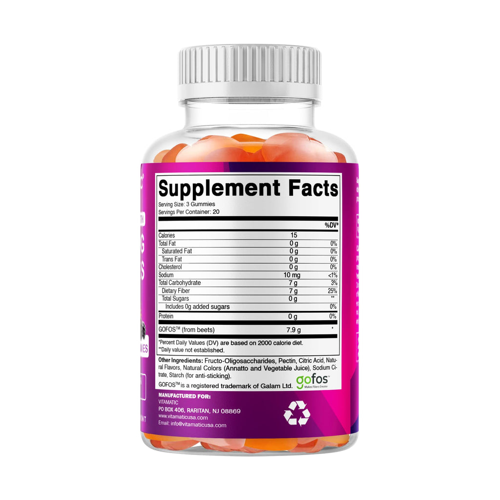 Vitamatic Prebiotic Fiber Gummies - Extra Strength

