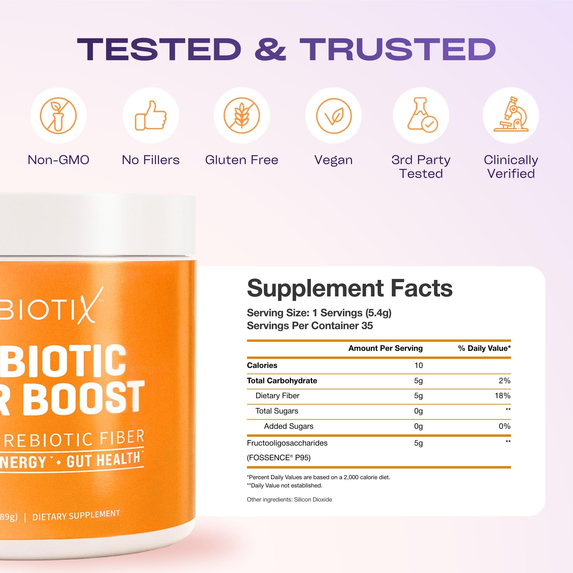 GOBIOTIX Fiber Powder with Prebiotics | Digestive Health

