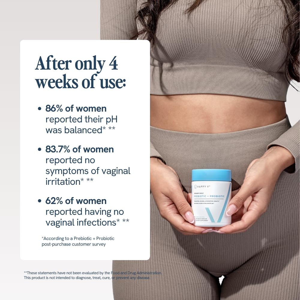Happy V Women's Probiotic for Vaginal Health

