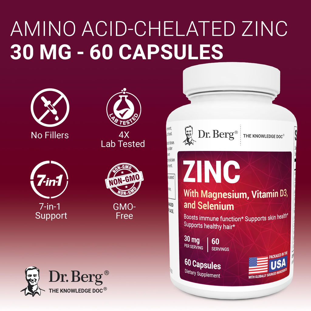 Dr. Berg Zinc Supplement for Immune Support | Daily Wellness

