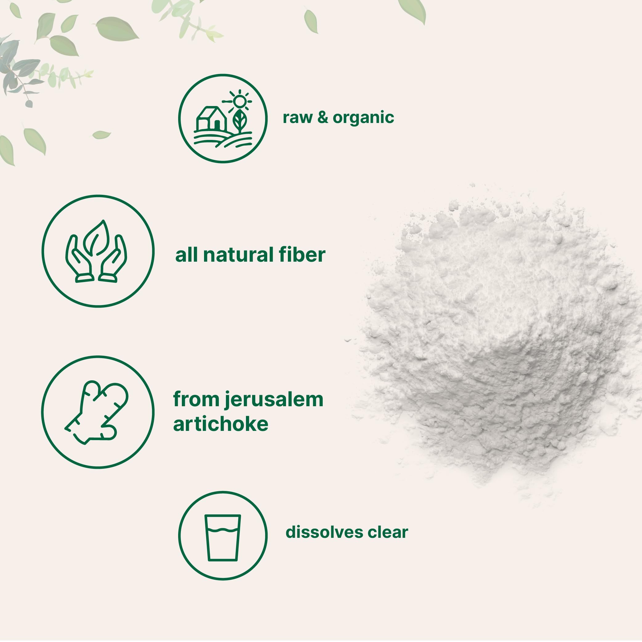 Micro Ingredients Organic Inulin FOS Fiber Powder


