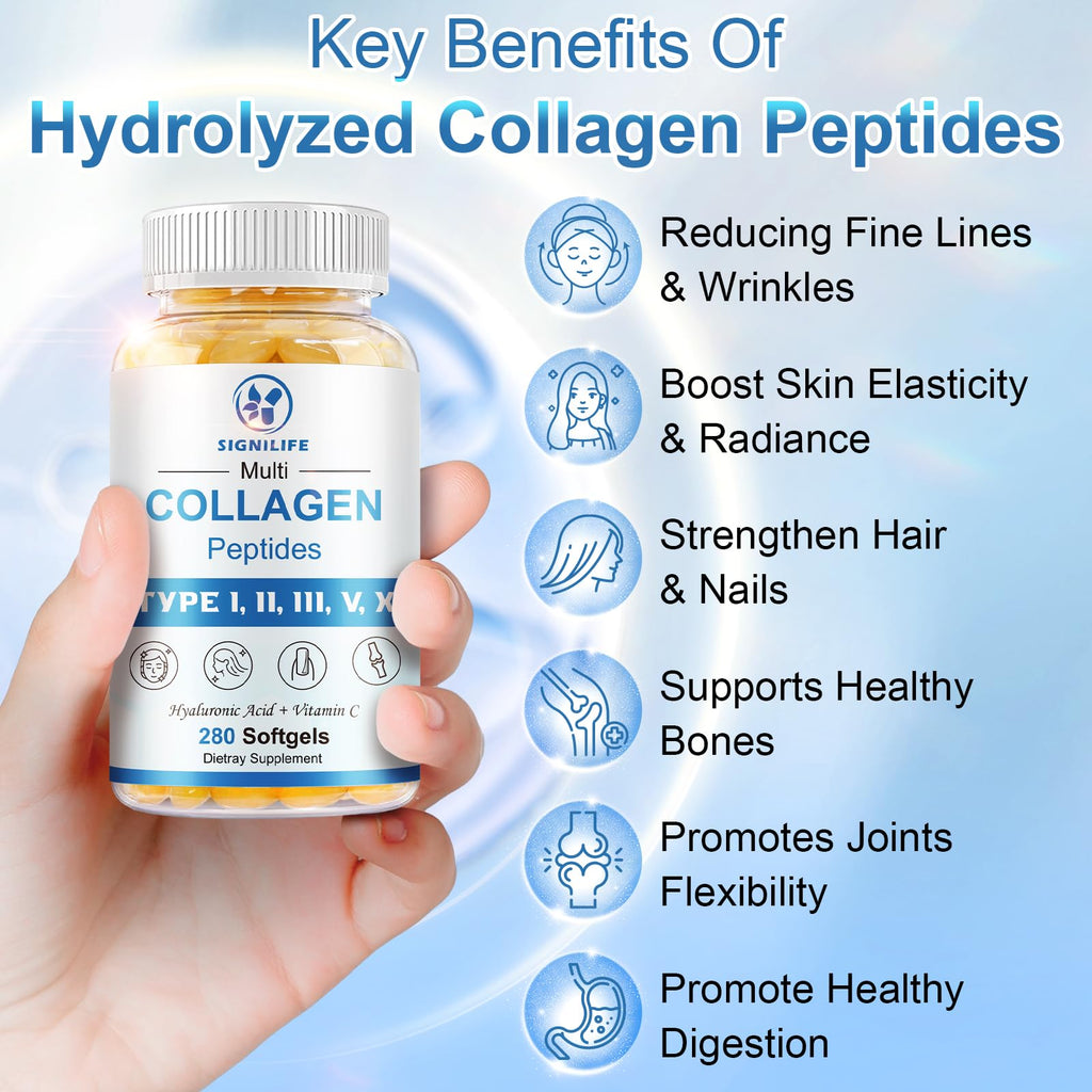 SIGNILIFE Multi Collagen Peptides for Skin Hair Nails

