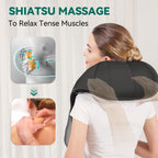 Snailax Cordless Shiatsu Neck Massager with Heat

