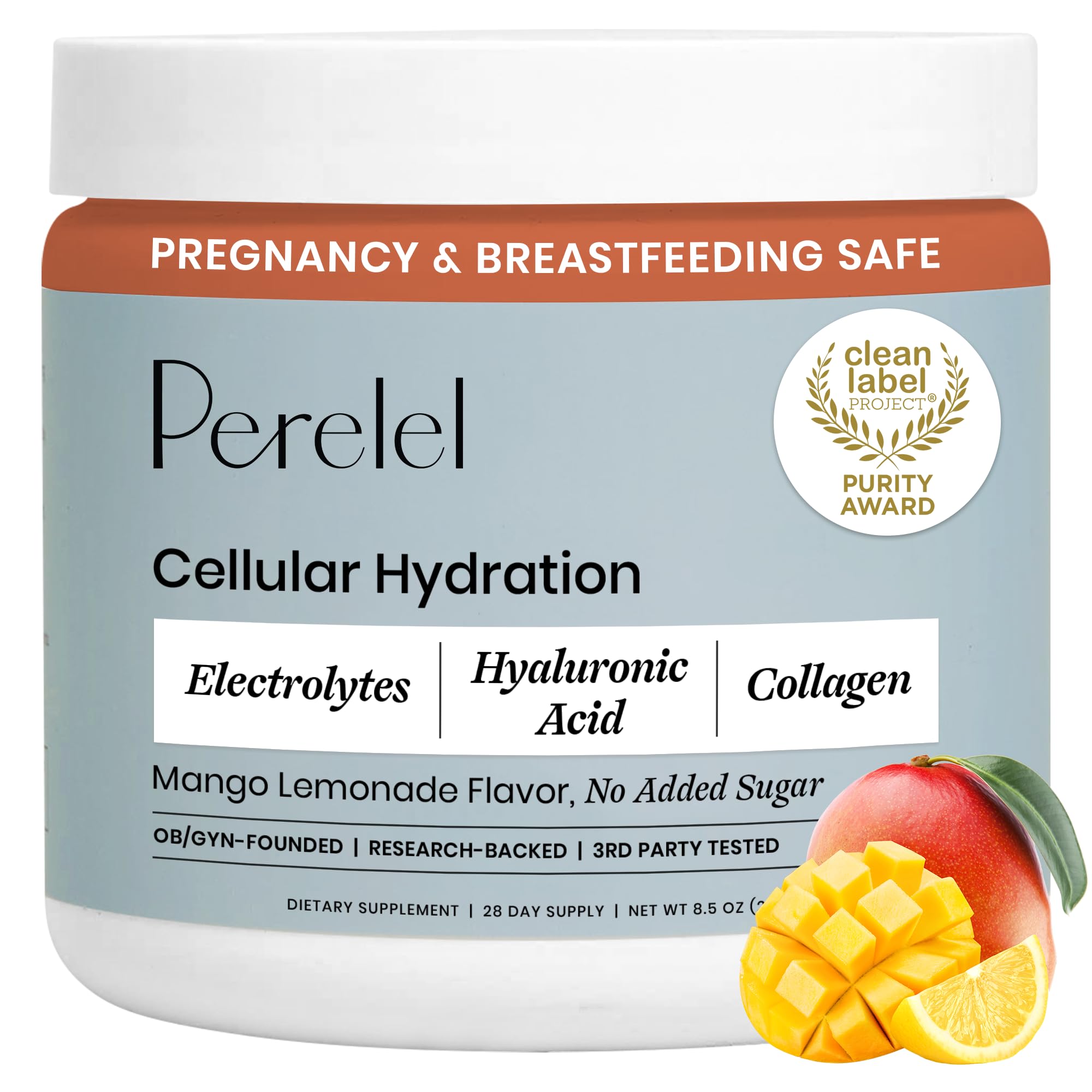 Perelel Hydration Powder Electrolyte Mix - Mango Lemonade


