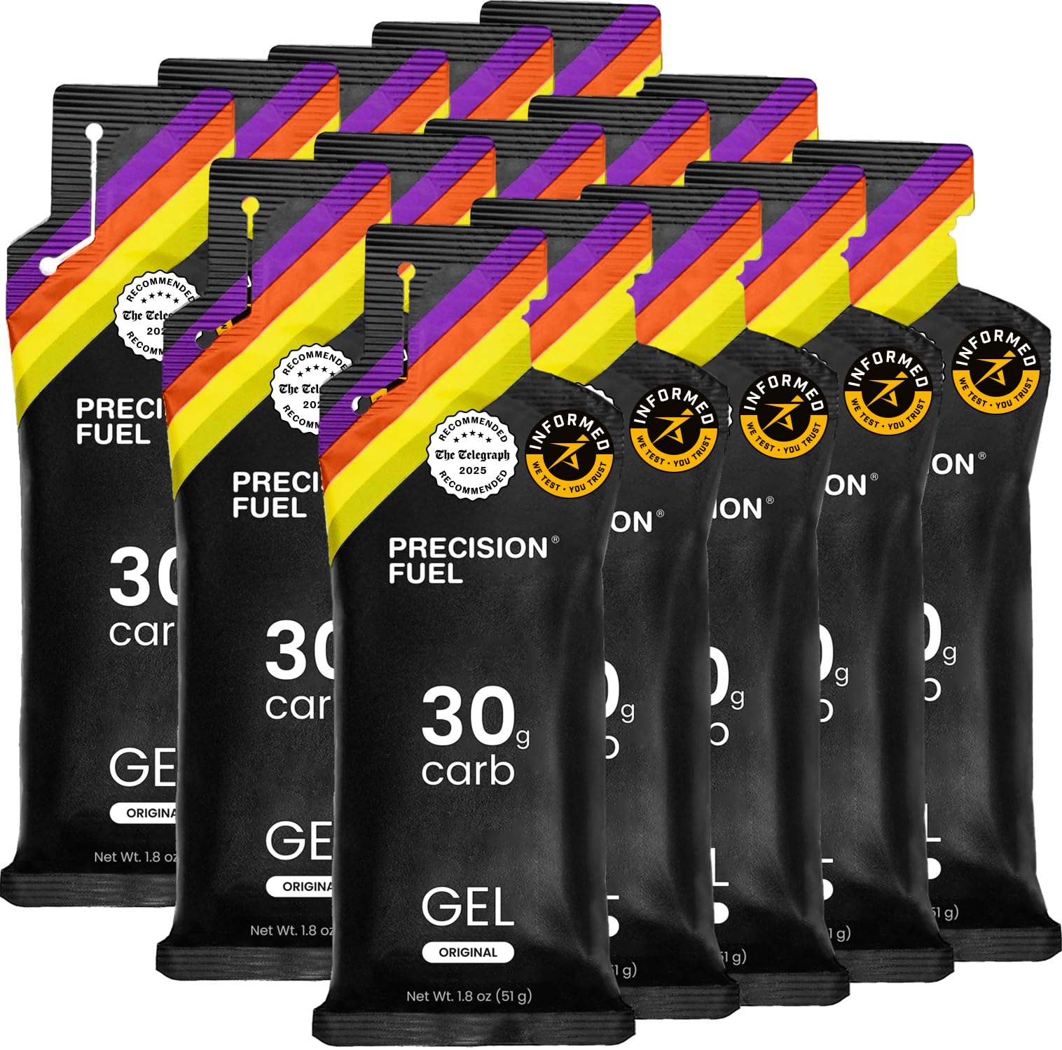 Precision Fuel PF30 Energy Gel for Running - Neutral Flavor

