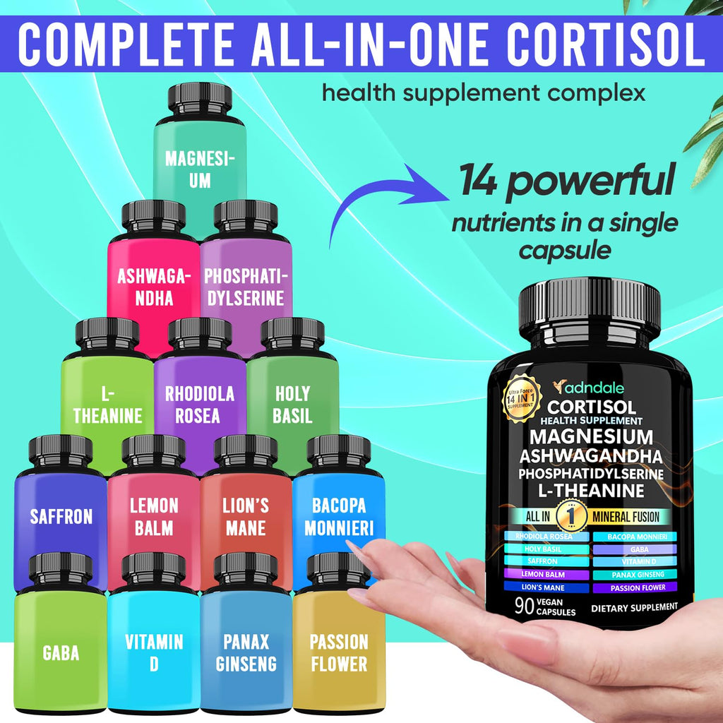 Adndale Cortisol Support Supplement | Adaptogens

