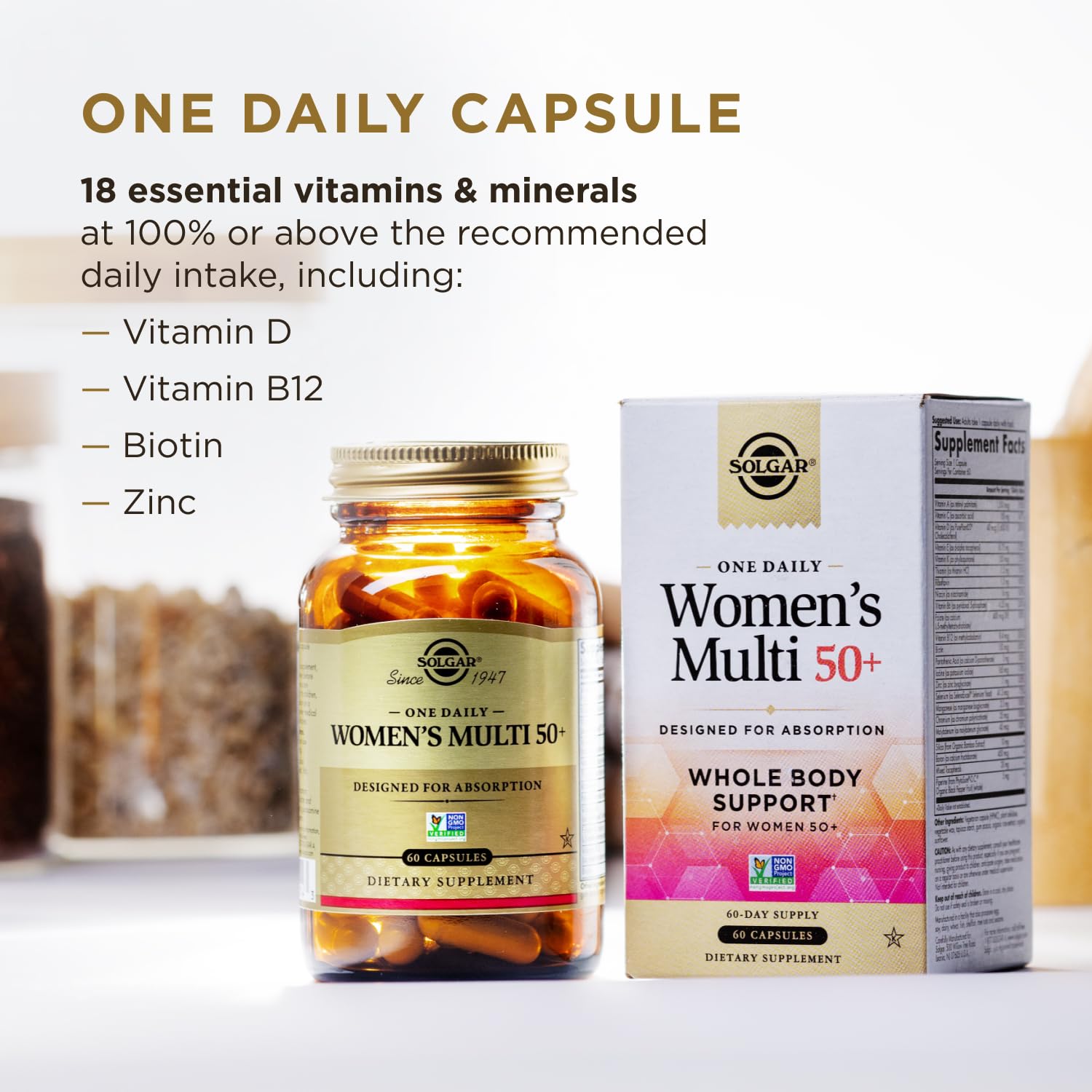 Solgar One Daily Women's Multivitamin - Vegan Capsule


