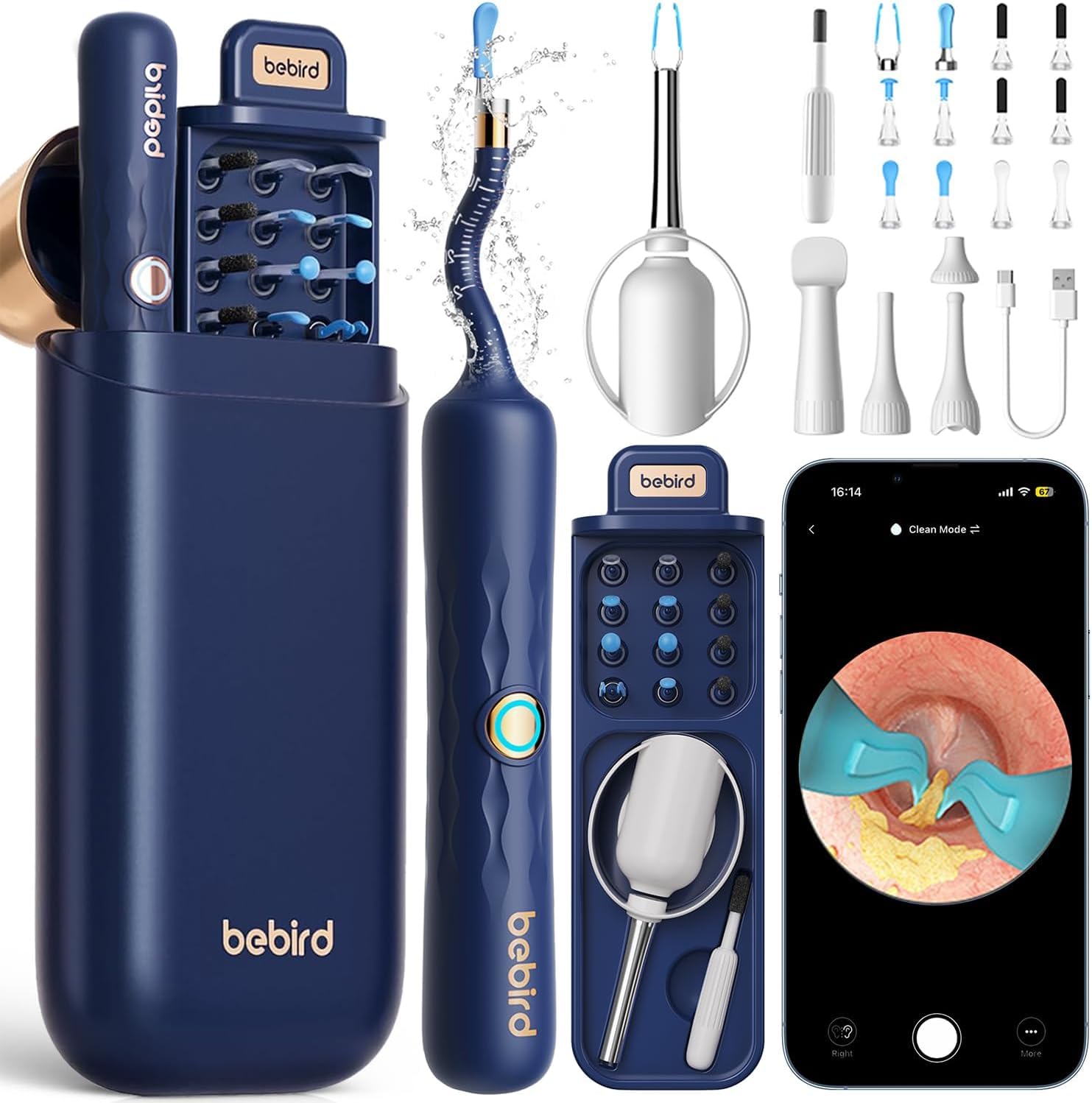 Bebird Ear Wax Removal Tool with Camera Otoscope

