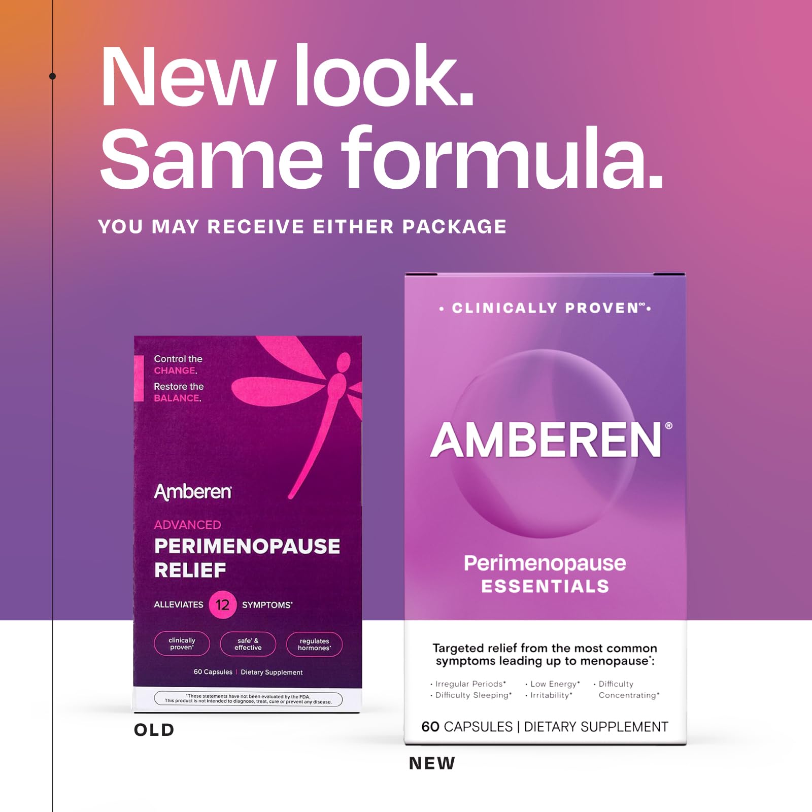Amberen Perimenopause Supplement for Women - Hormone-Free

