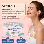 Pentadecanoic Acid 300mg C15:0 from Grass-Fed Sheep Milk

