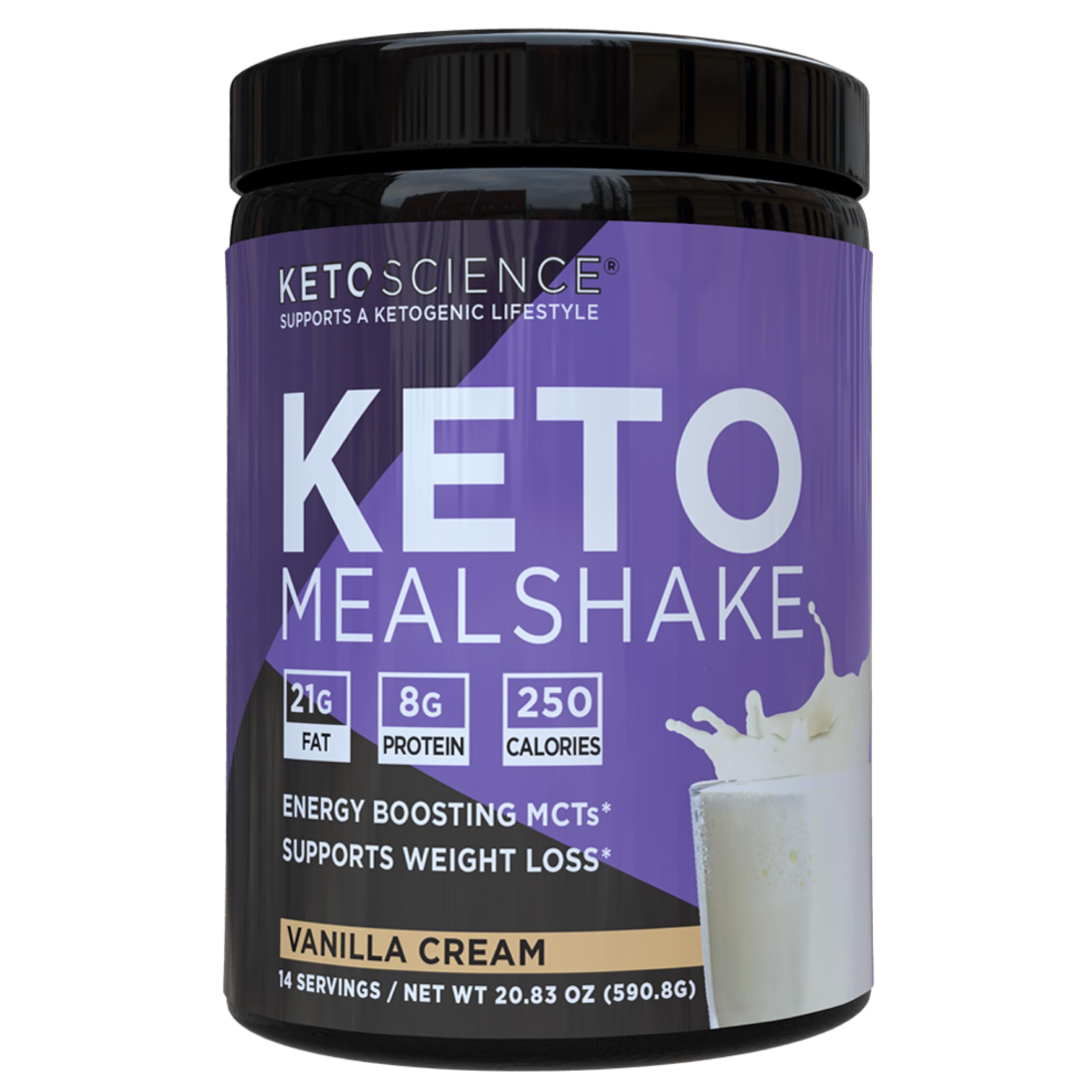 Keto Science Keto Shake Powder – MCT Oil and Collagen Meal Replacement