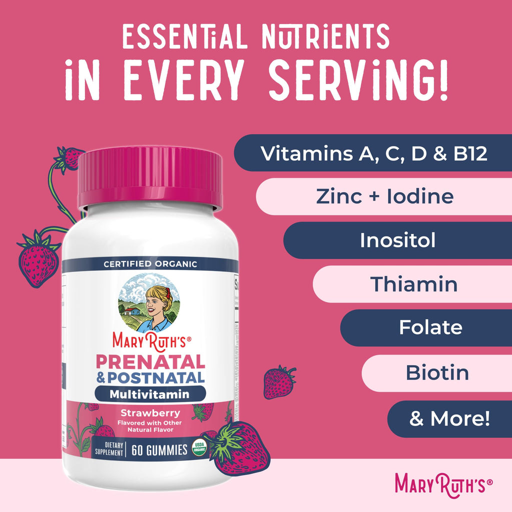 MaryRuth's Organics Prenatal & Postnatal Gummies

