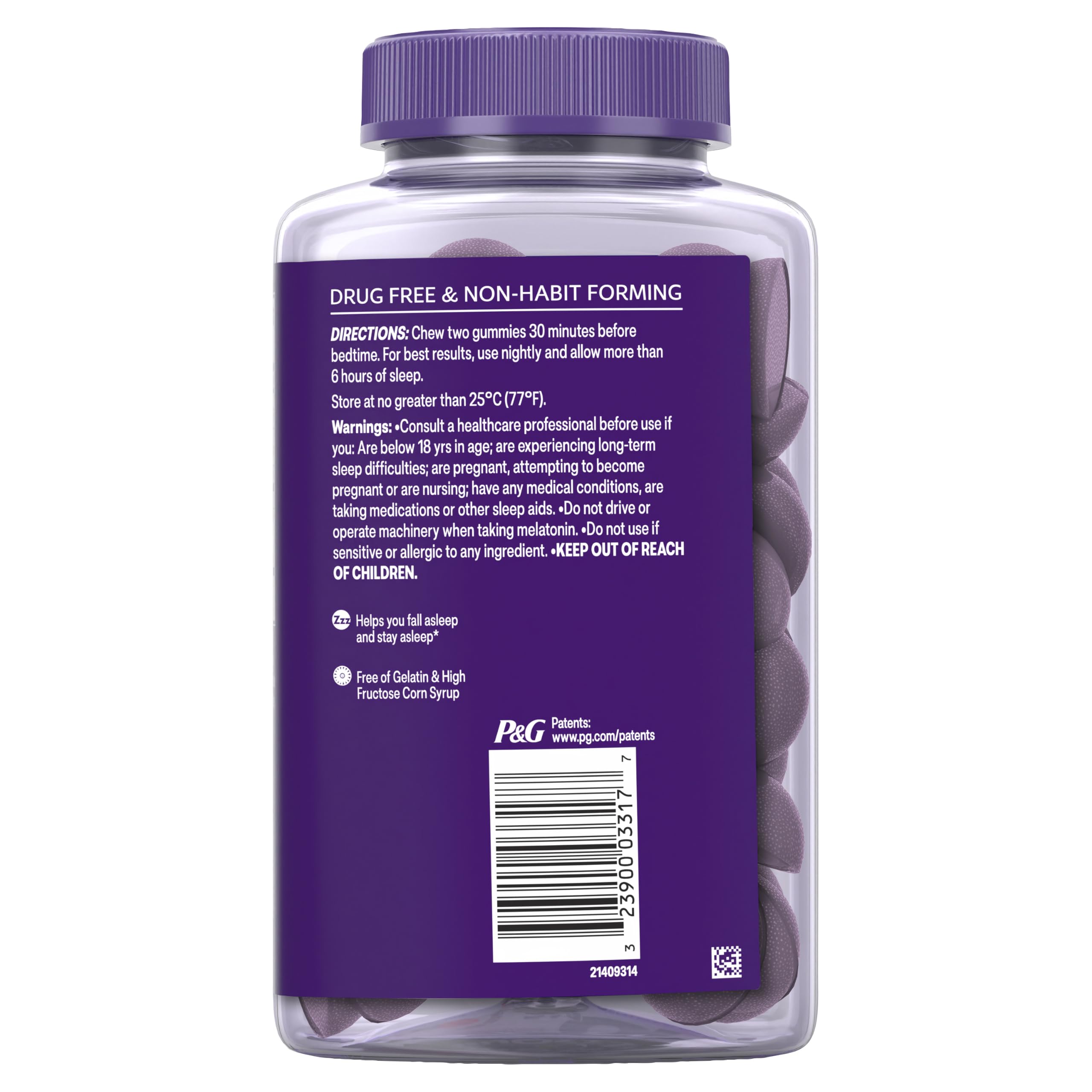 ZzzQuil PURE Zzzs Melatonin Gummies Berry | Chamomile

