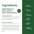 SmartMouth Anti-Cavity Zinc Toothpaste - Enamel Support

