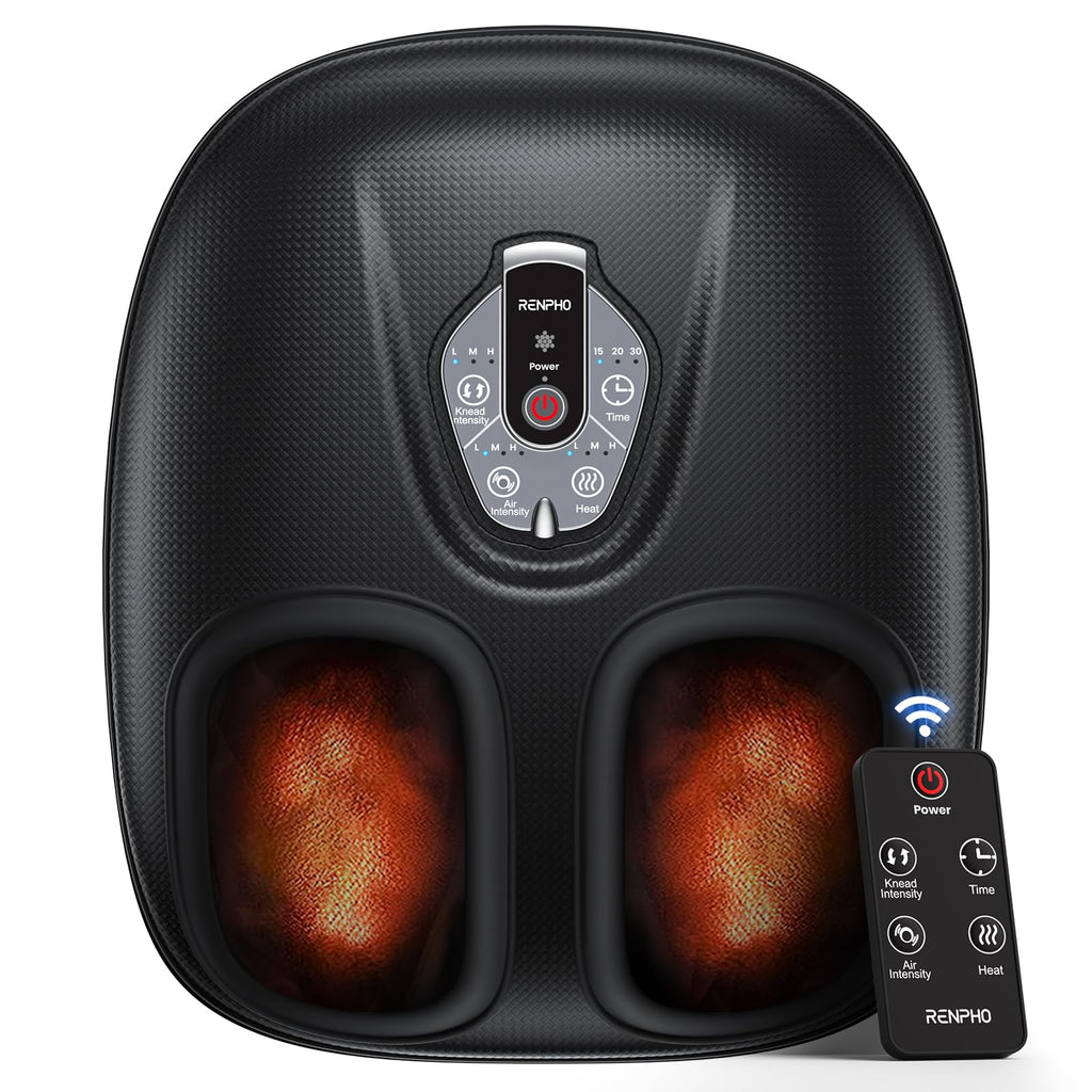 RENPHO Foot Massager with Heat – Cordless Shiatsu

