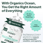 Organics Ocean Real Magnesium Citrate Chelated Supplement

