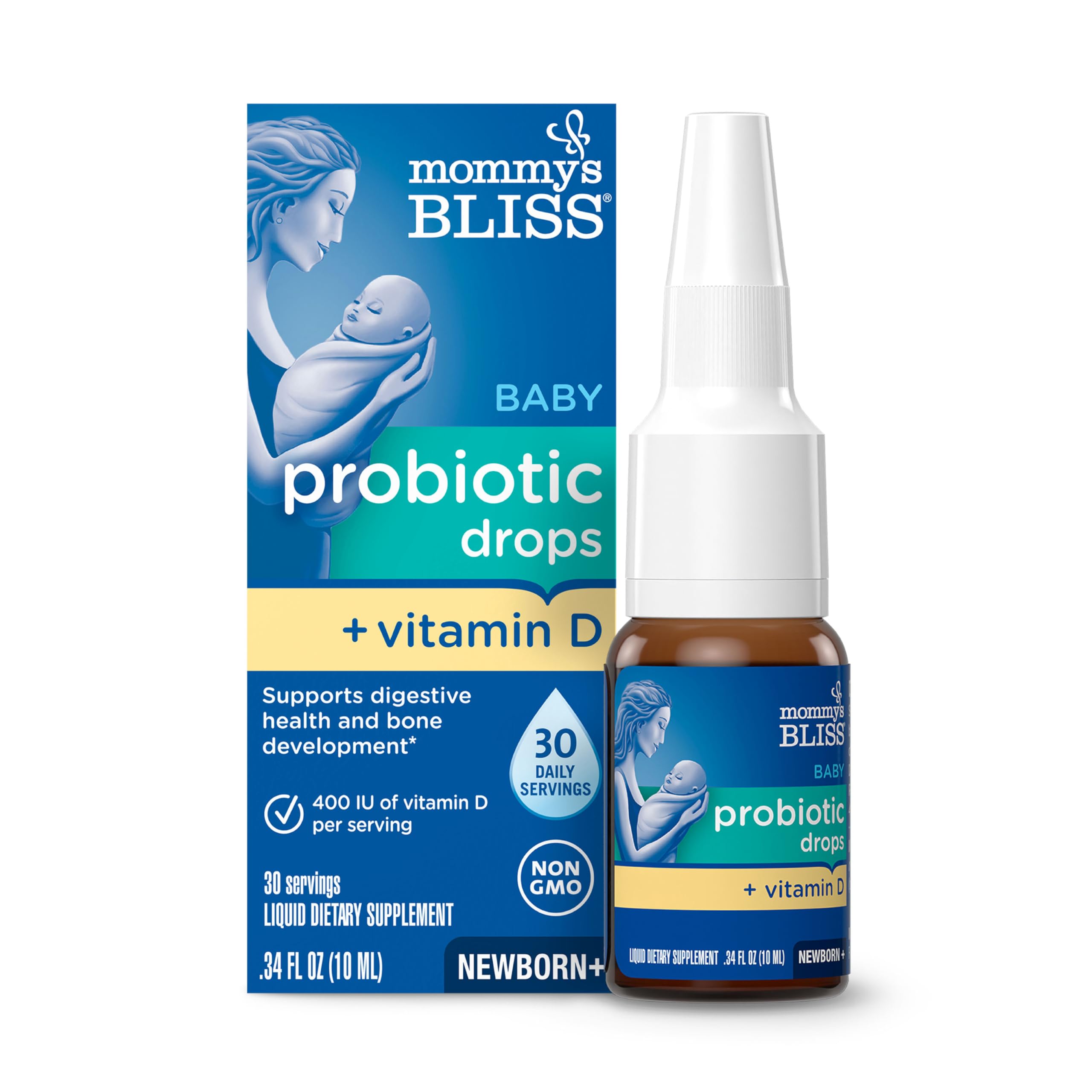 Mommy's Bliss Baby Probiotics + Vitamin D Drops for Infants