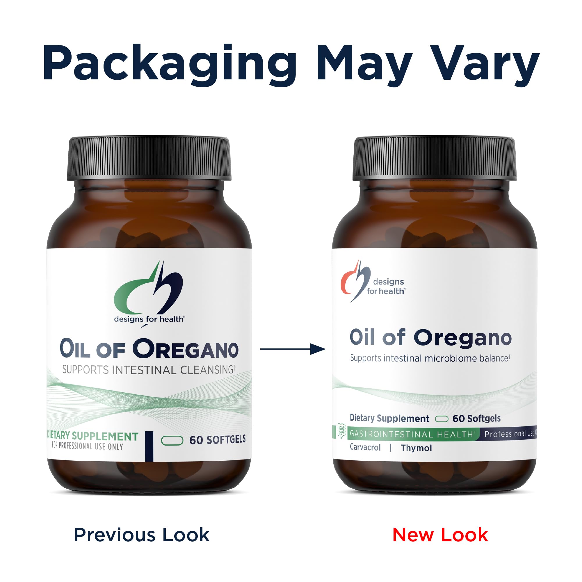 Oil of Oregano Capsules by Designs for Health | GI Support

