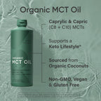 Sports Research MCT Oil Organic C8 & C10 | Keto & Vegan

