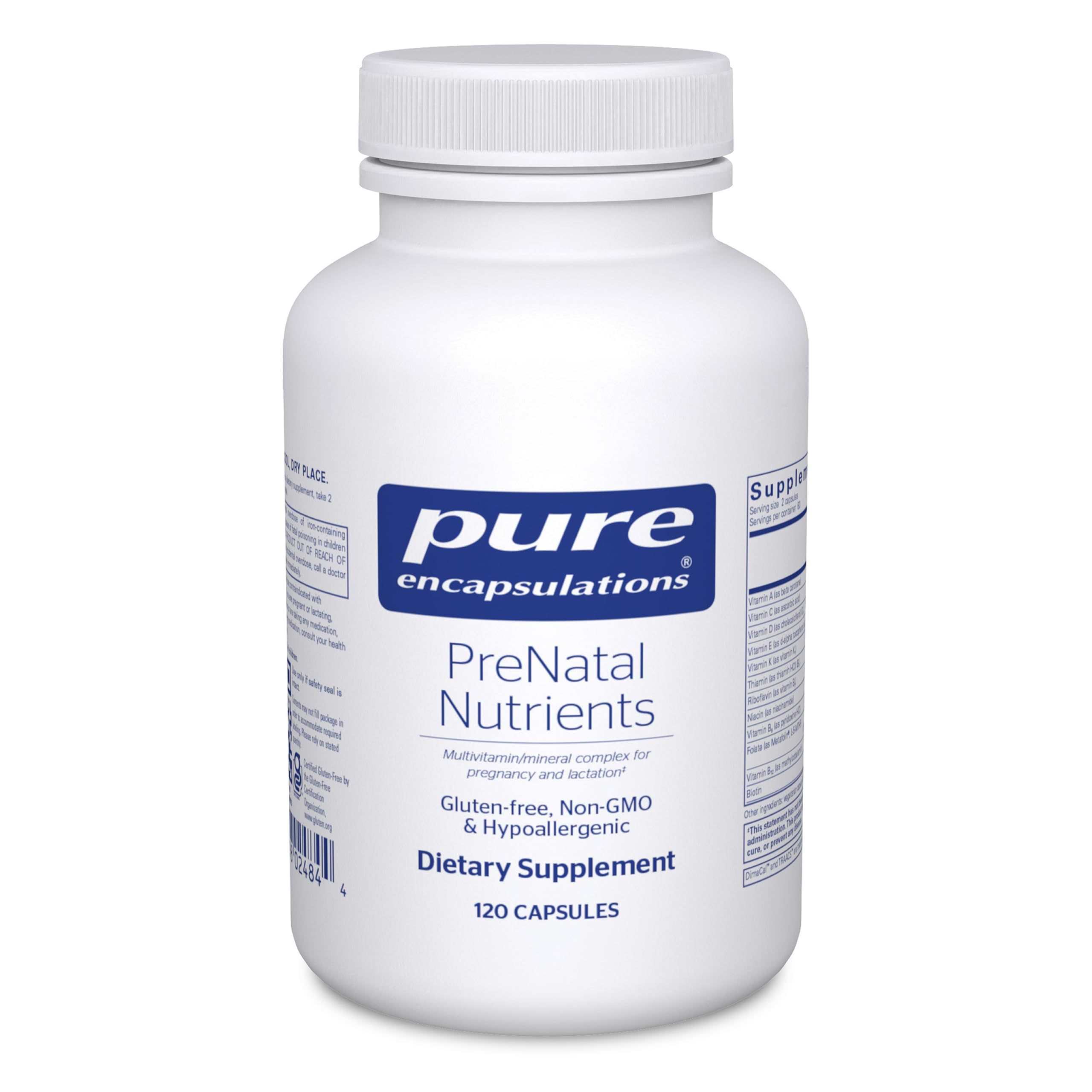 Prenatal Nutrients Pure Encapsulations Pregnancy & Lactation

