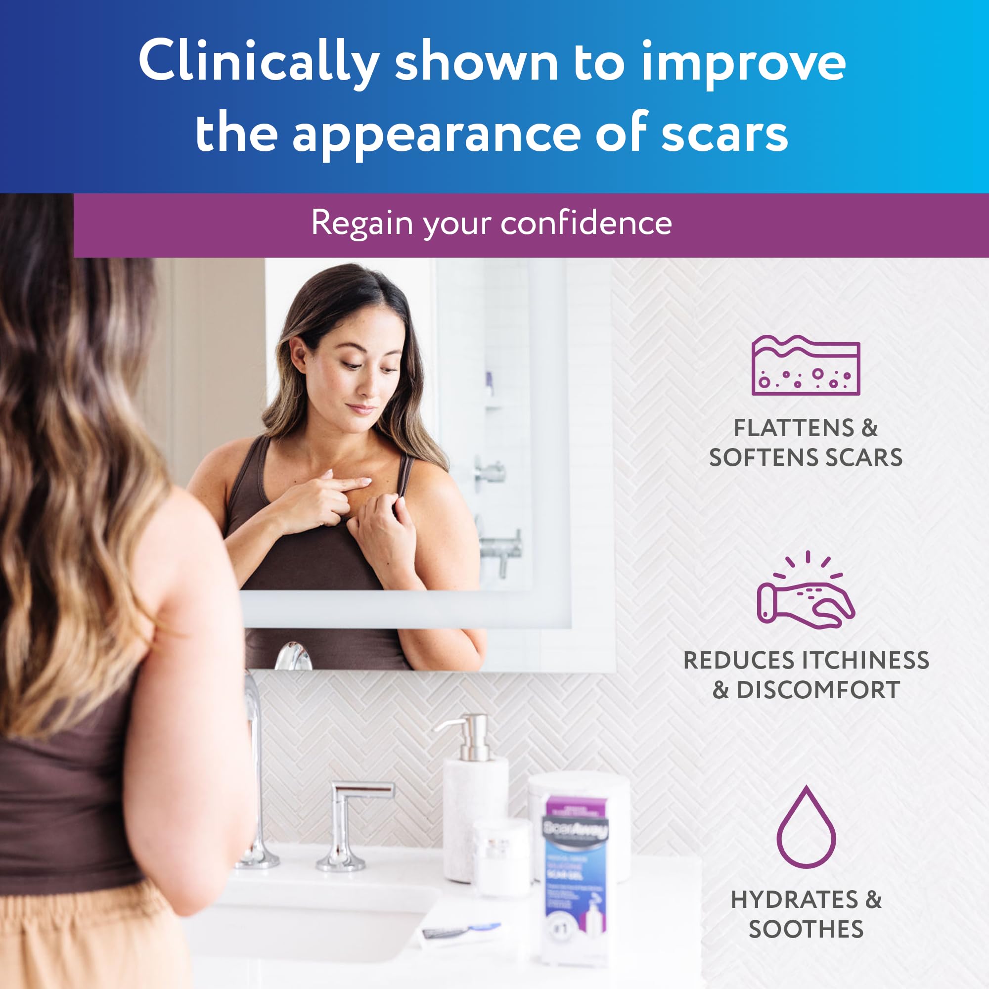 ScarAway Silicone Scar Gel for Hypertrophic & Keloid Scars

