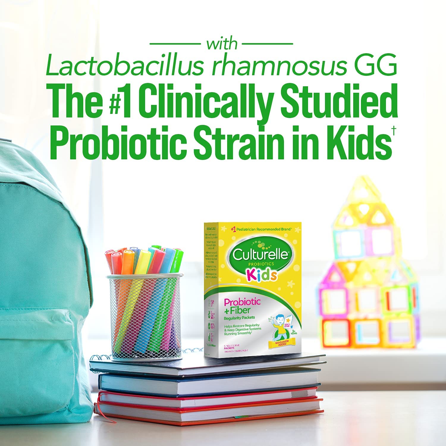 Culturelle Kids Probiotic + Fiber for Digestive Health

